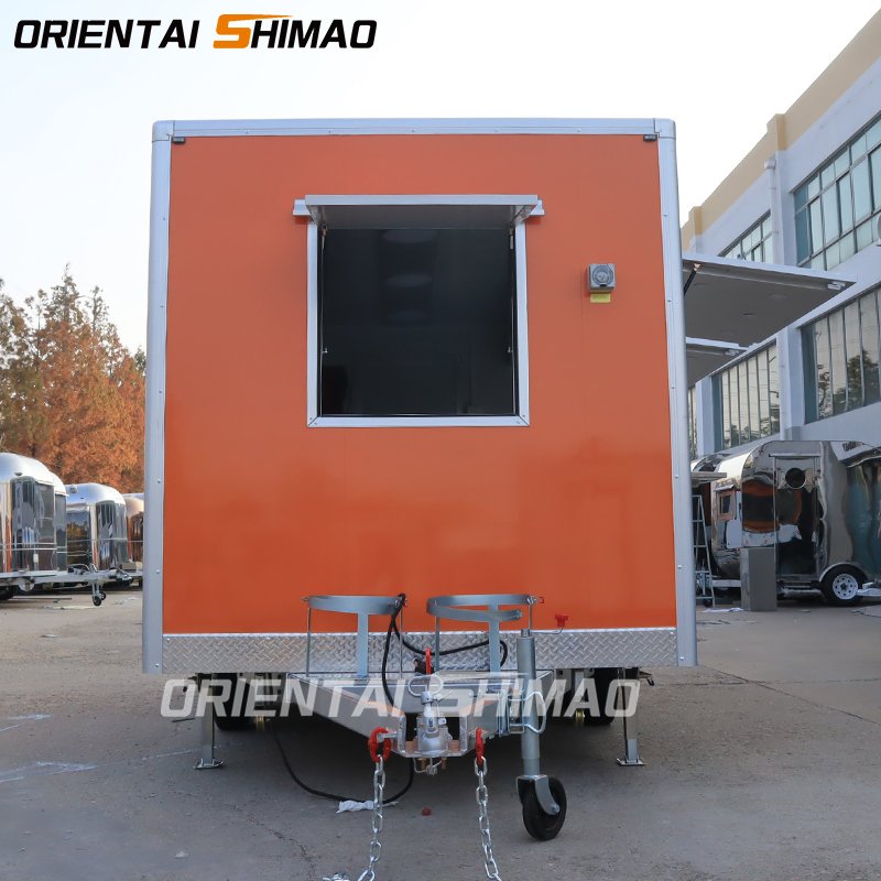 Oriental Shimao China Street Cart Mobile Fast Fully Equipped Restaurant Mini Food Truck Small Food Trailer for Sale