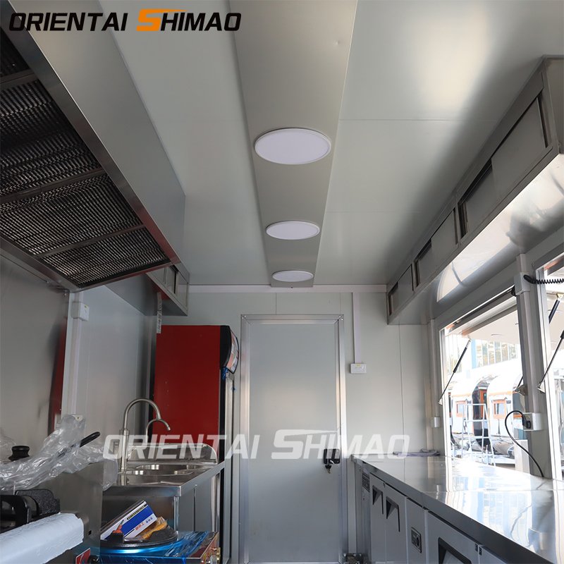 Oriental Shimao China Street Cart Mobile Fast Fully Equipped Restaurant Mini Food Truck Small Food Trailer for Sale