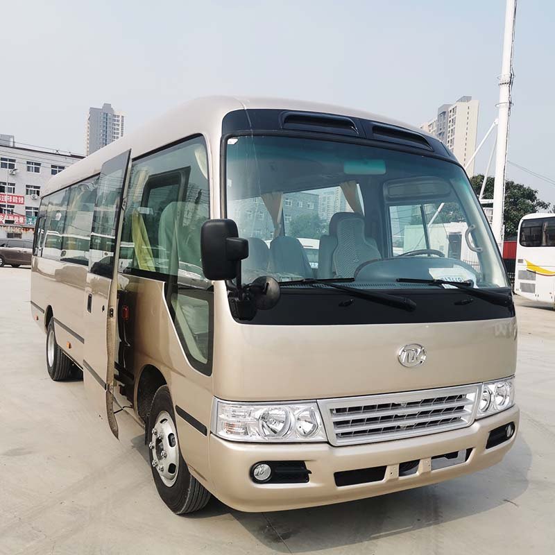 Used Toyota Coaster Mini Bus for Sale Diesel Fuel Manual Transmission Euro 3 Emission Standard Coach Bus