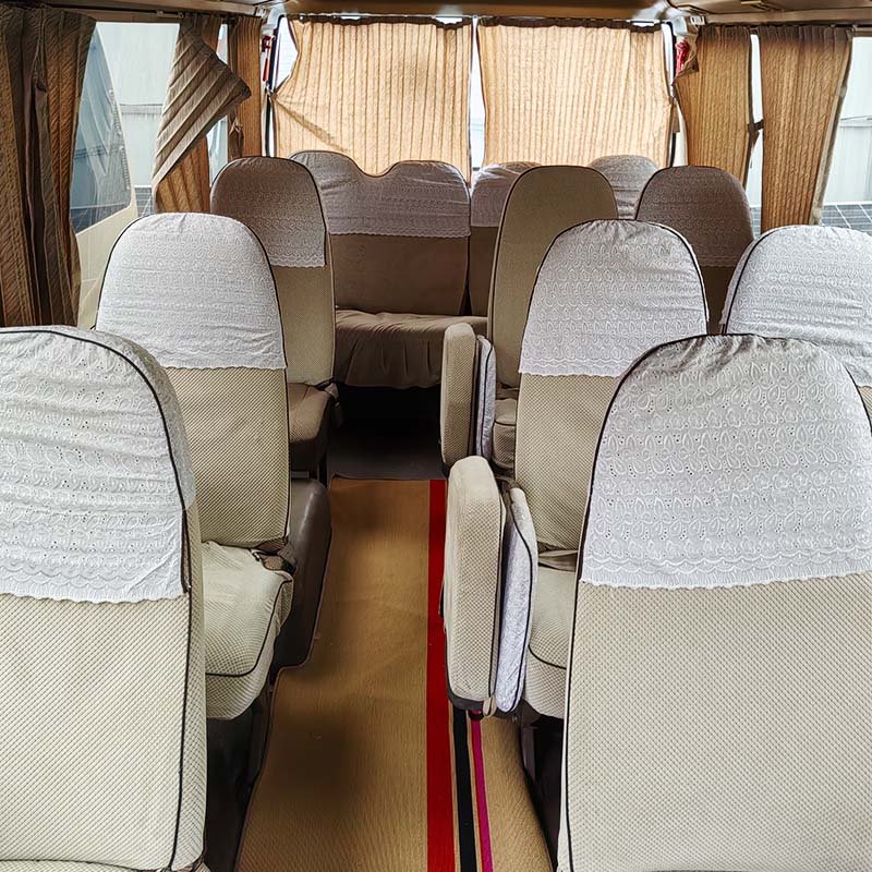 Used Toyota Coaster Mini Bus for Sale Diesel Fuel Manual Transmission Euro 3 Emission Standard Coach Bus