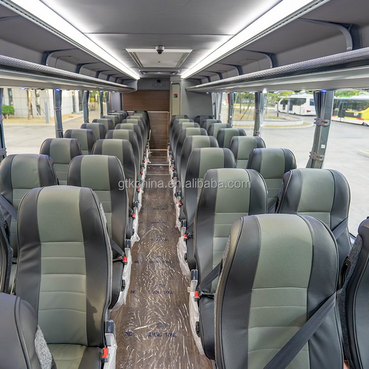 New Condition 10m Coach Bus With 45-60 Seats Diesel Automatic Engine RHD Steering for Australia Popular 50 Seat Passenger Bus