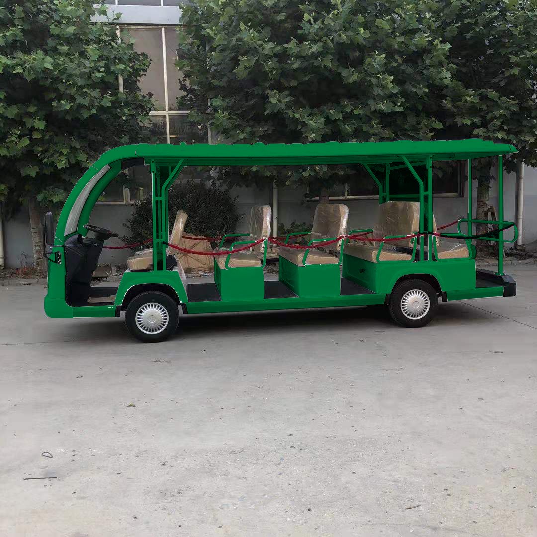 Sharefer Whole Sale 14 Seaters Passenger Electric Sightseeing Buggy Bus Sightseeing Car Color Option Electric Golf Cart on Sale