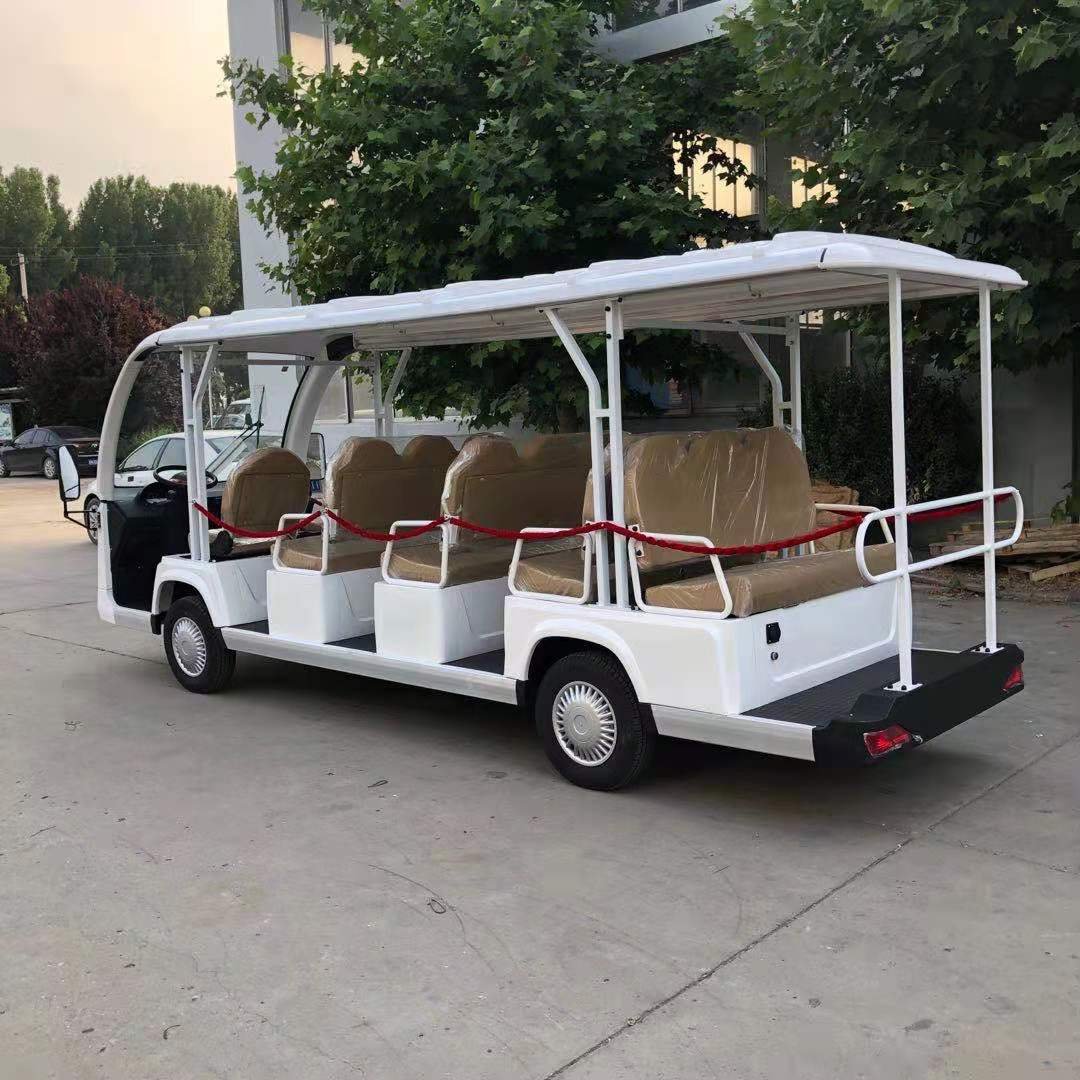 Sharefer Whole Sale 14 Seaters Passenger Electric Sightseeing Buggy Bus Sightseeing Car Color Option Electric Golf Cart on Sale