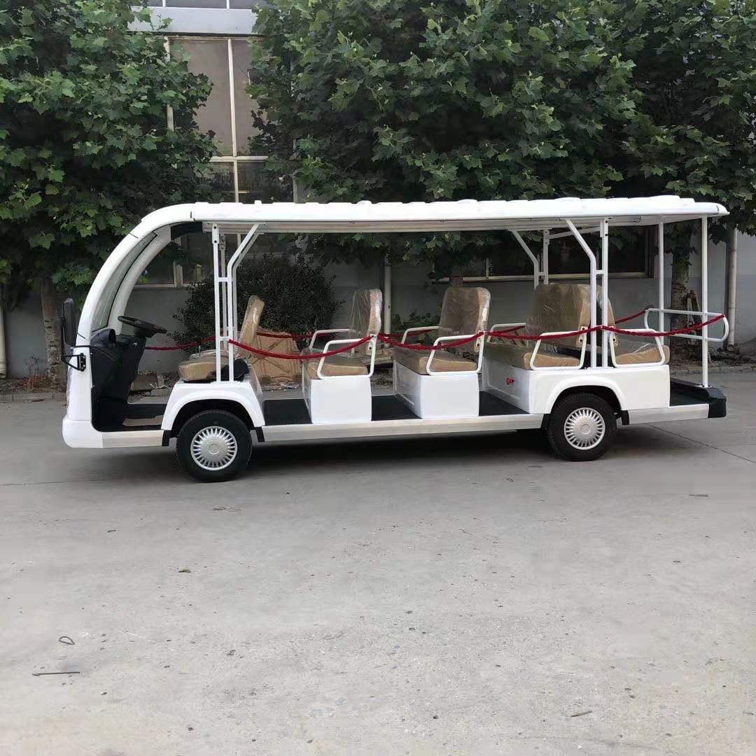 Sharefer Whole Sale 14 Seaters Passenger Electric Sightseeing Buggy Bus Sightseeing Car Color Option Electric Golf Cart on Sale