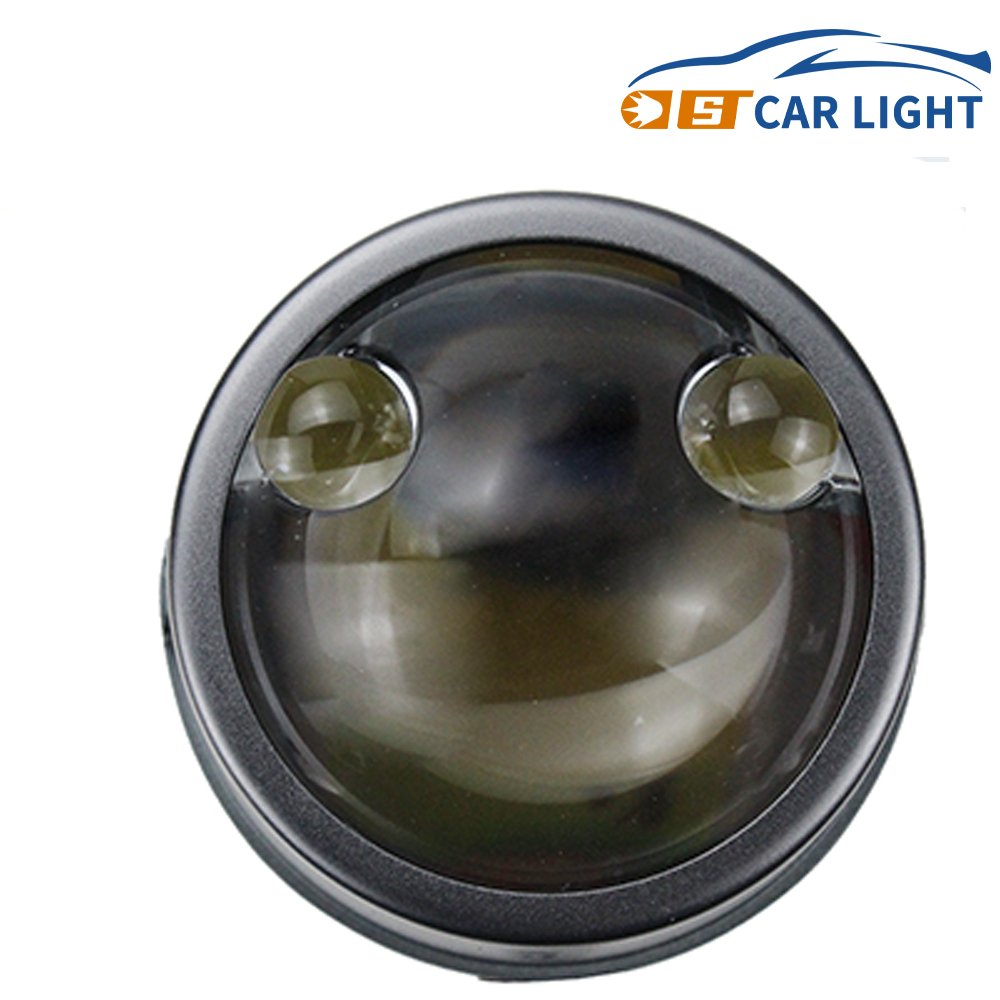 2024 Newest F30 Tri Color 3000K 4300K 6000K Switch IP68 Waterproof 100w 9-16v 3 Inch Projector Fog Light for Automotive