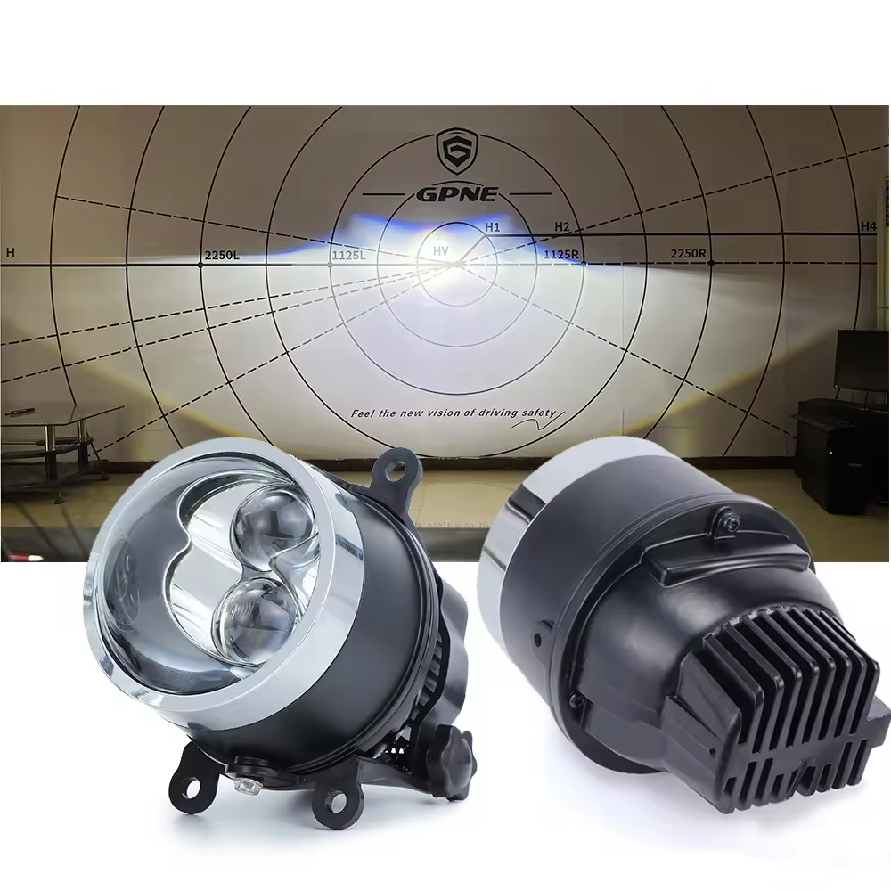 Factory F9+2 BI LED Car LED Fog Lamp Laser Lens Led Headlight 65W 6500lm Projector Lens 12V Suitable for Universal Cars