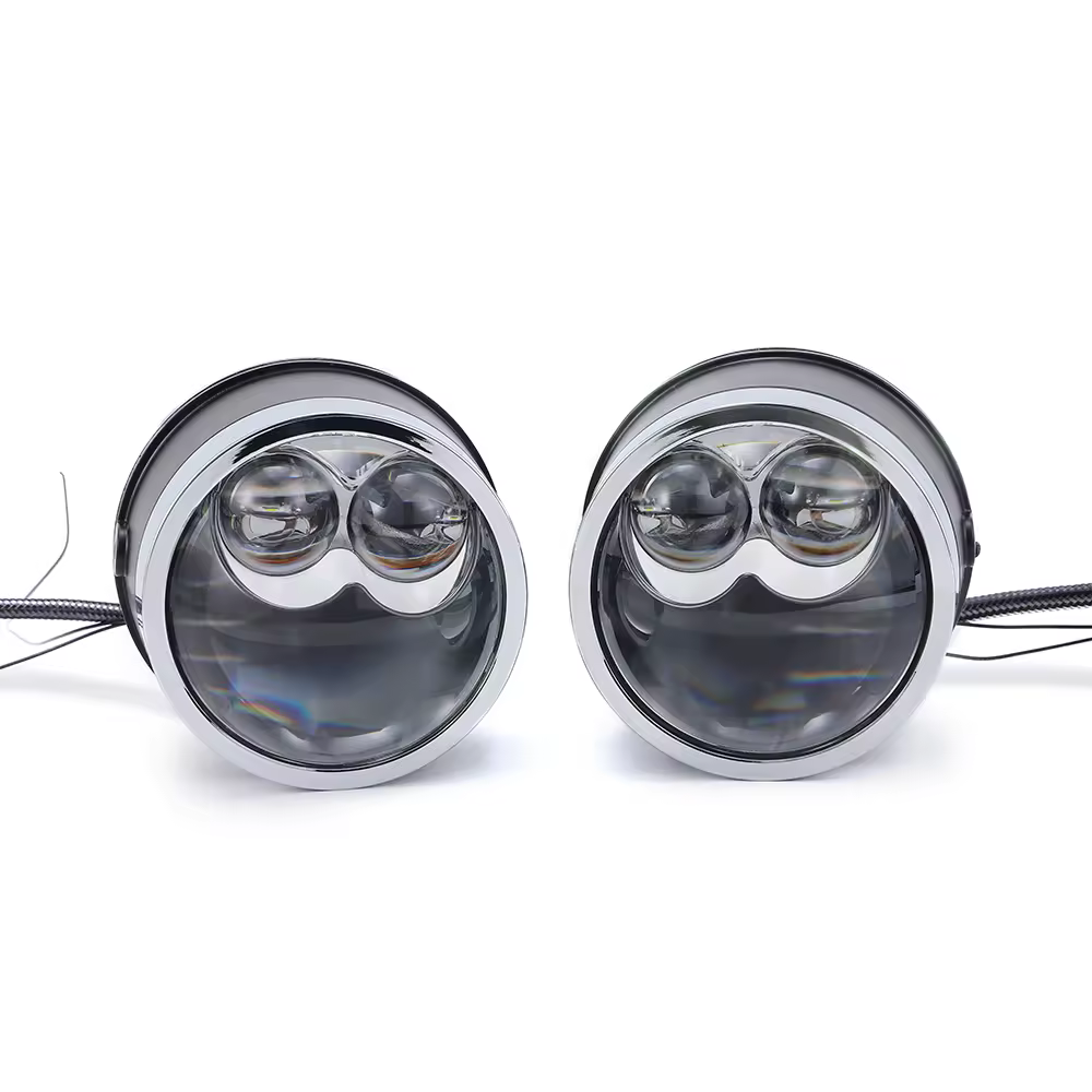 Factory F9+2 BI LED Car LED Fog Lamp Laser Lens Led Headlight 65W 6500lm Projector Lens 12V Suitable for Universal Cars