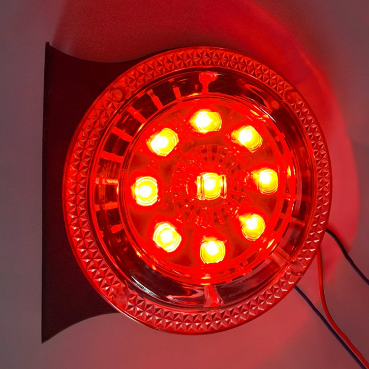 High Quality 2pcs/Set Round LED Tail Lights for Howo Truck Bus Colorful and Eye-catching