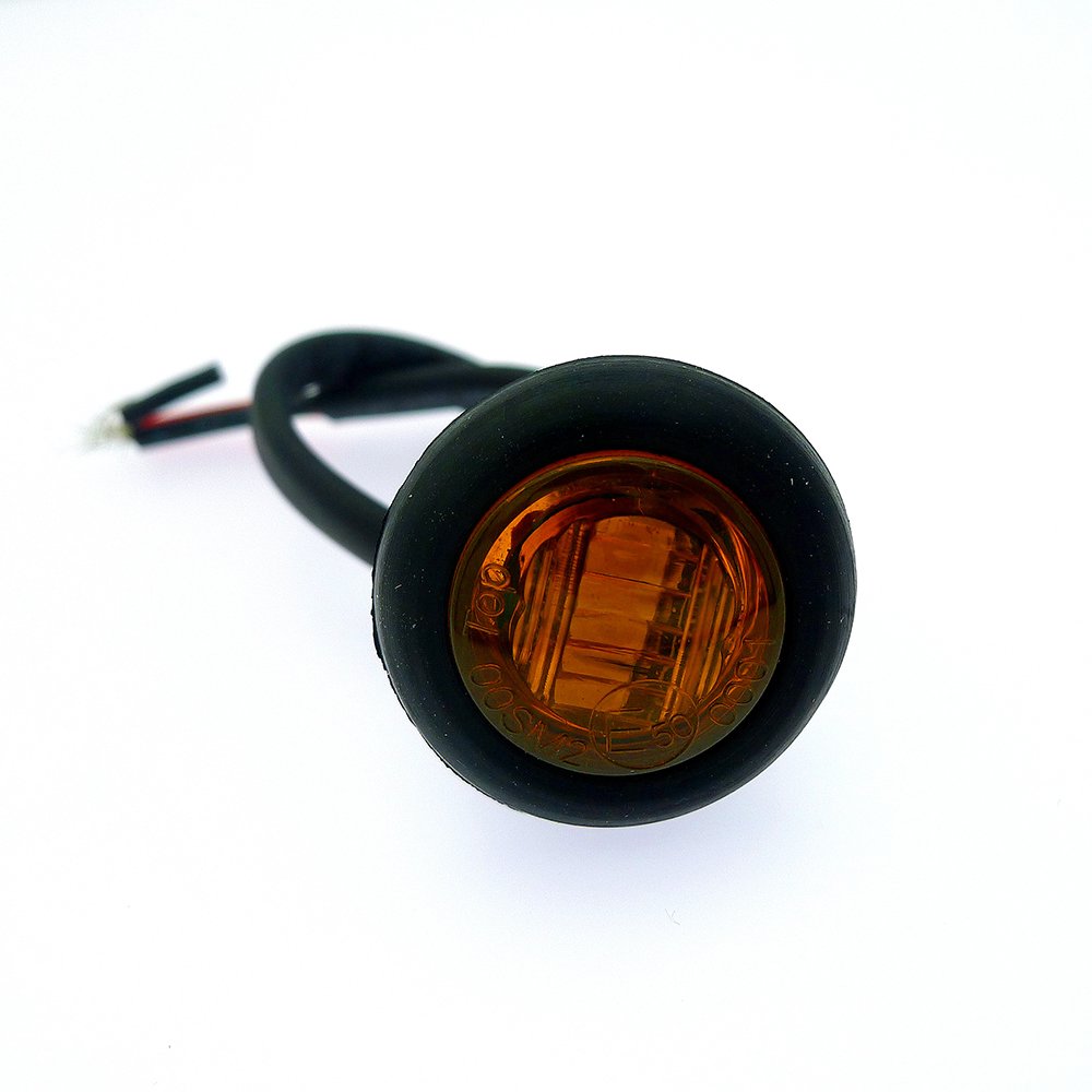 Manufacturer High Quality 10-30V Round LED Trailer Truck Bullet Side Marker Light for Truck Classic Led Clearance Lights
