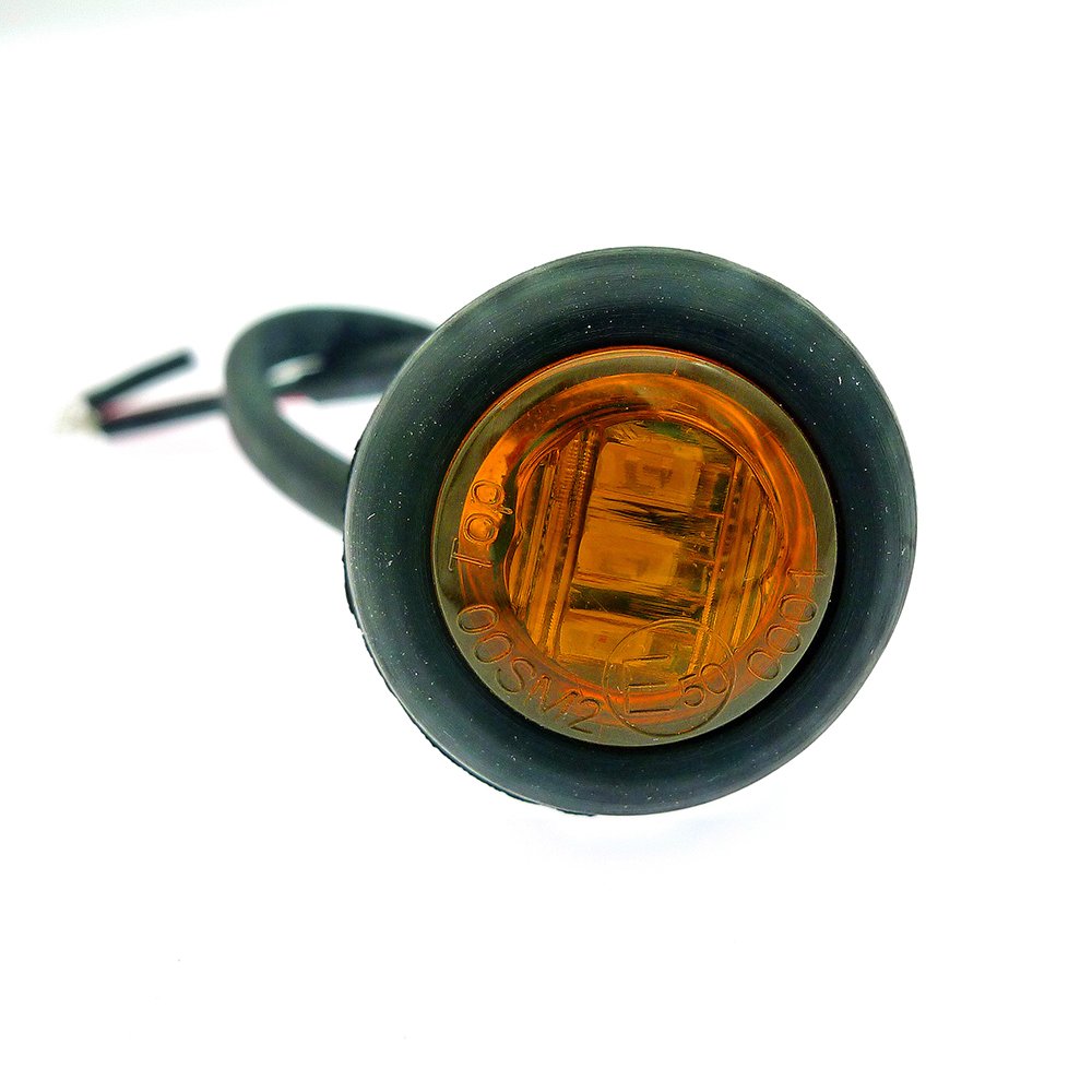 Manufacturer High Quality 10-30V Round LED Trailer Truck Bullet Side Marker Light for Truck Classic Led Clearance Lights