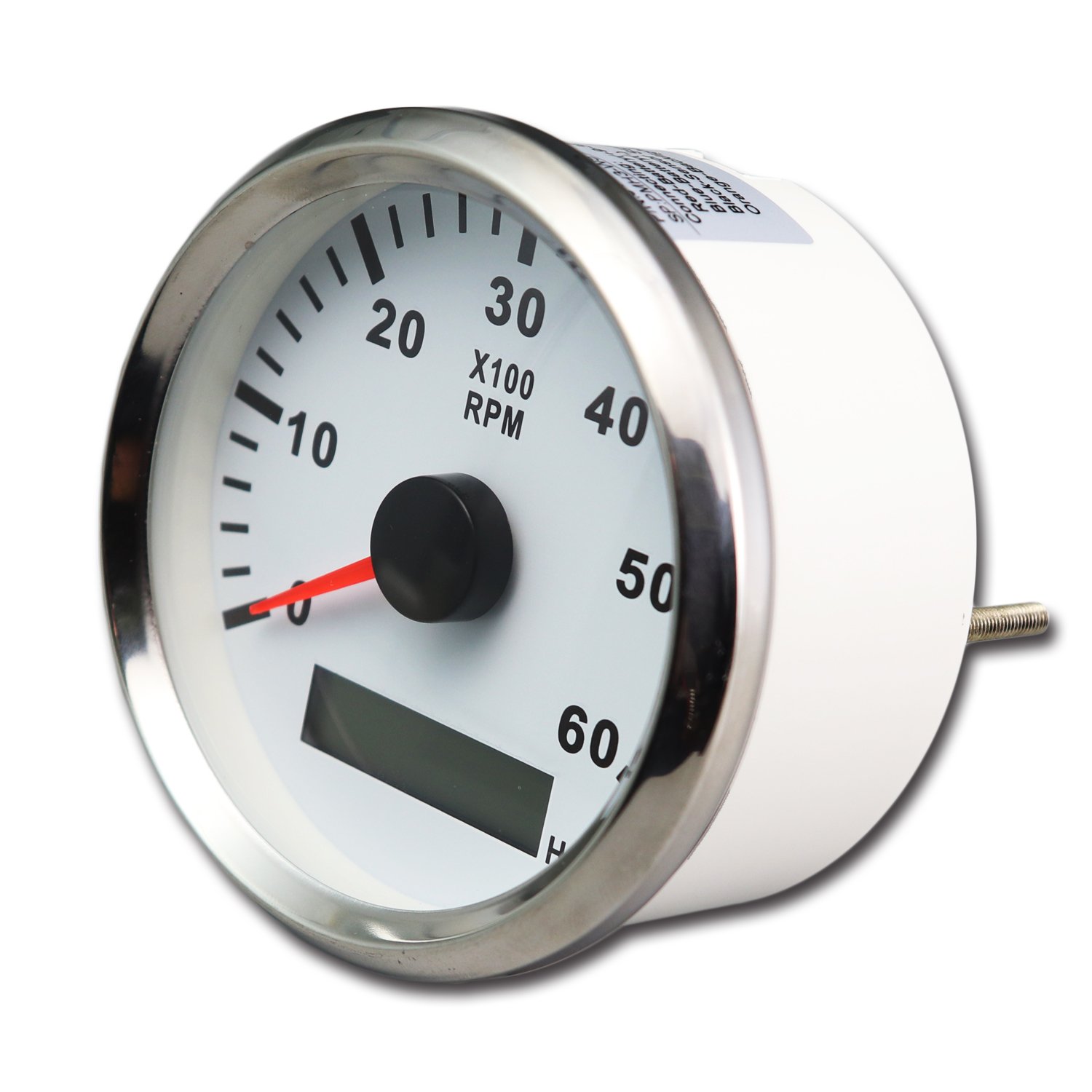 85mm 100% Waterproof White and Amber LED Engine Rpm Tachometer