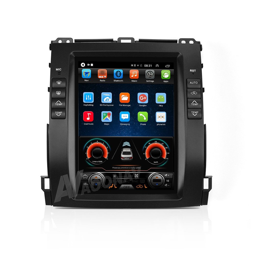 Car HD tesla Vertical Screen GPS Video Audio for Toyota Land Cruiser Prado 120 2002-2009 for Lexus GX470 Radio Mltimedia Player