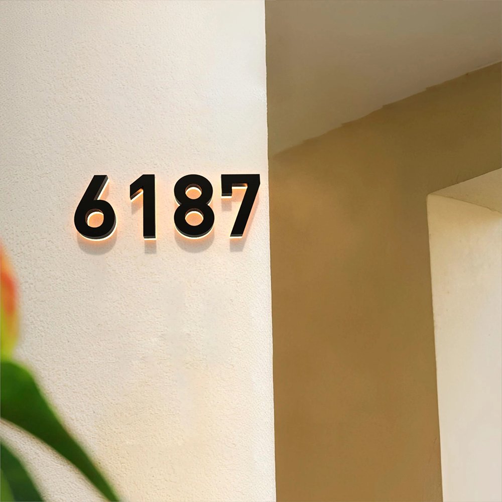 House Number Led Signboard Lighted Sign for Company logo 3d Illuminates Led Front Lit Channel Letters Light