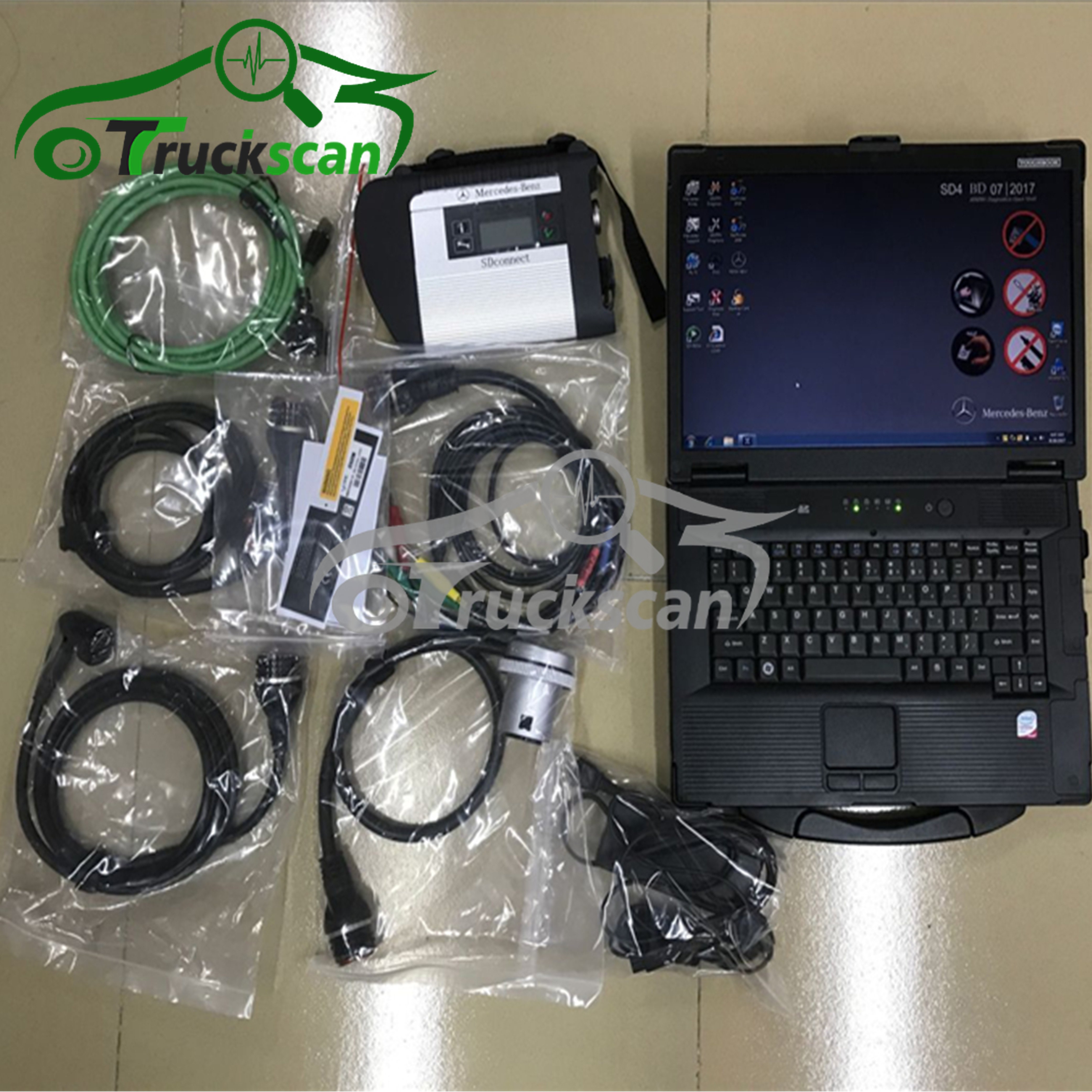 Mb Star C4 Sd Connect C5 Star Diagnosis C4 Multiplexer Mb Star C6 Doip Compact 4 for benz Truck Car Diagnostic Scanner Tool