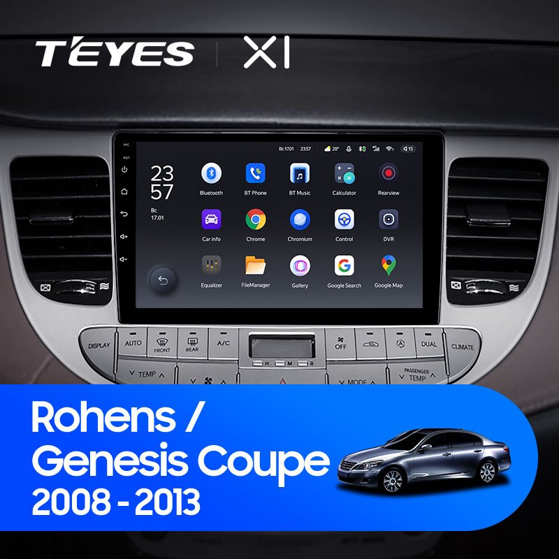 TEYES X1 for Hyundai Rohens Genesis Coupe 2008 - 2013 Car Radio Multimedia Video Player Navigation Stereo GPS No 2din 2 Din Dvd