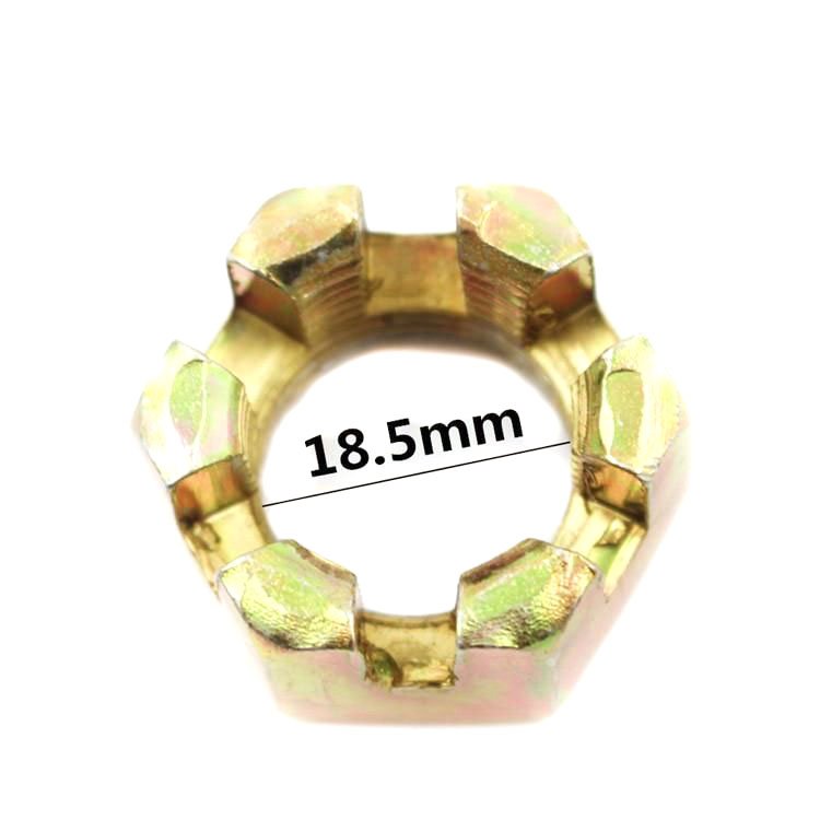 M16 M20 M30 Slotted Nut Bus Spare Parts Slotted Nuts Front Hexagon Wheel Lock Nuts for Kinglong Higer coach Parts