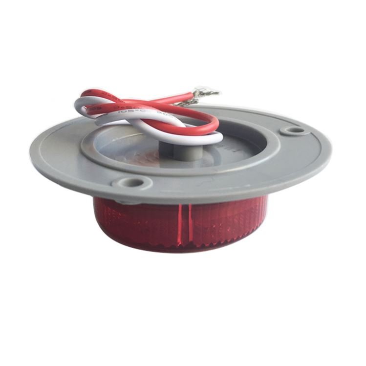 Manufacturer Wholesale 2 Inch Luces Para Camiones Round Led Lamp 3LED 2" Red Amber Round Trailer Truck Side Marker Light