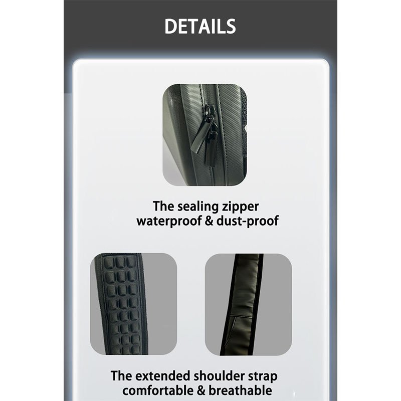 Fashion Riding Screen Display Bag Waterproof Black Diy LED Cross Boby Bag Outdoor Motorcycle Riding Bag With Led Eyes