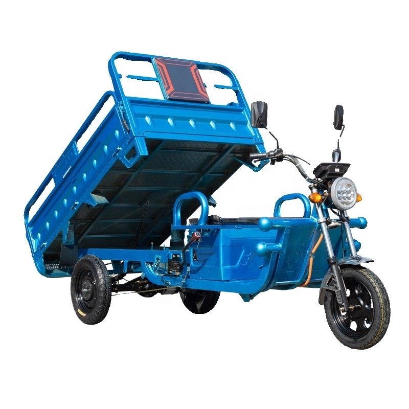 2024 Popular Electric Tricycle High Quality 1200W 1800W Powerful Motor Electric Cargo Tricycle Made In China