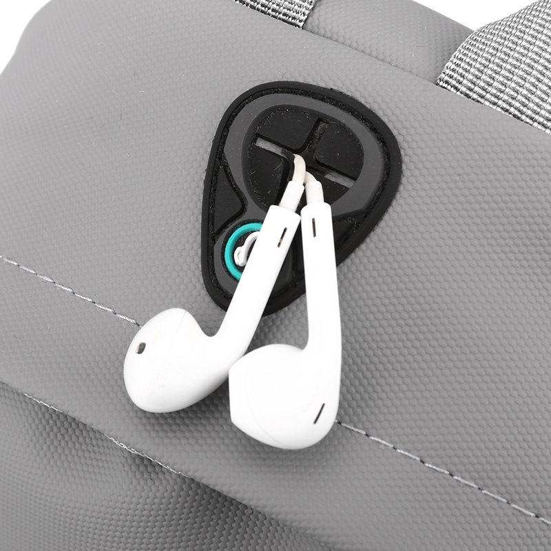 Wholesale new motorcycle anti-theft chest bag Men's waterproof sling crossbody bag with headphone hole riding bag