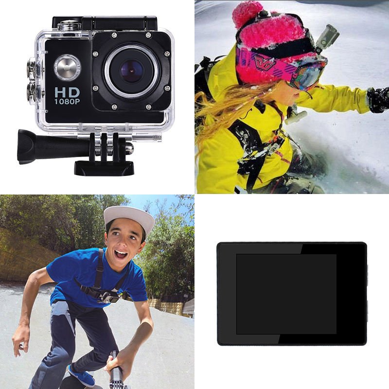 Factory Price Action Camera sports camera HD 1080p mini camcorders go pro 9 motorcycle helmet slow motion Camera video full hd