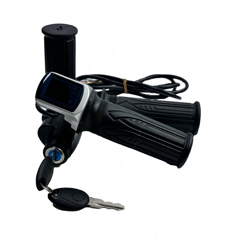 2024 Hot sale Electric Scooter ebike Display Screen Twist Throttle Handlebar Set Meter Throttle With Battery Indicator 36v 48v