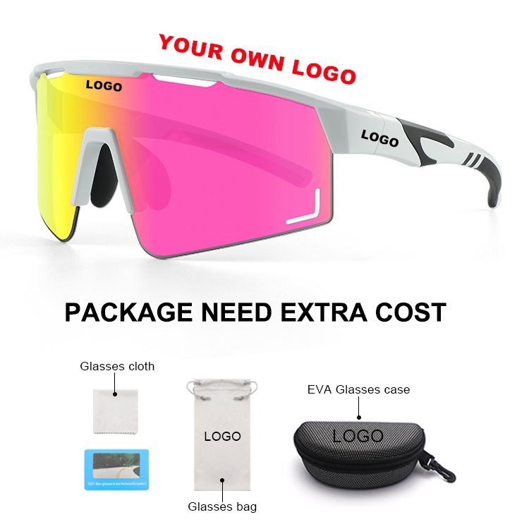 Custom logo eyewear women men uv400 motorcycle bike bicycle sun glasses cycle polarized cycling sports sunglasses for outdoor