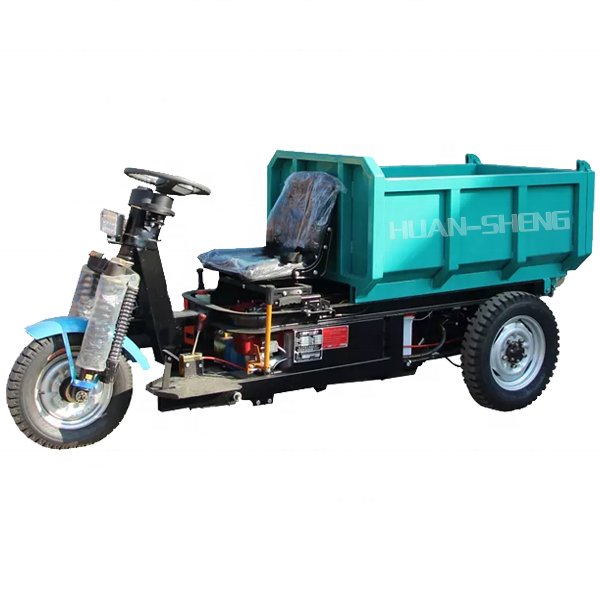3 Wheels Electric Tricycle Motorcycle Open Dumper Truck 3Tons Carrying Cargo Automatic Hydraulic Lifting System Trike