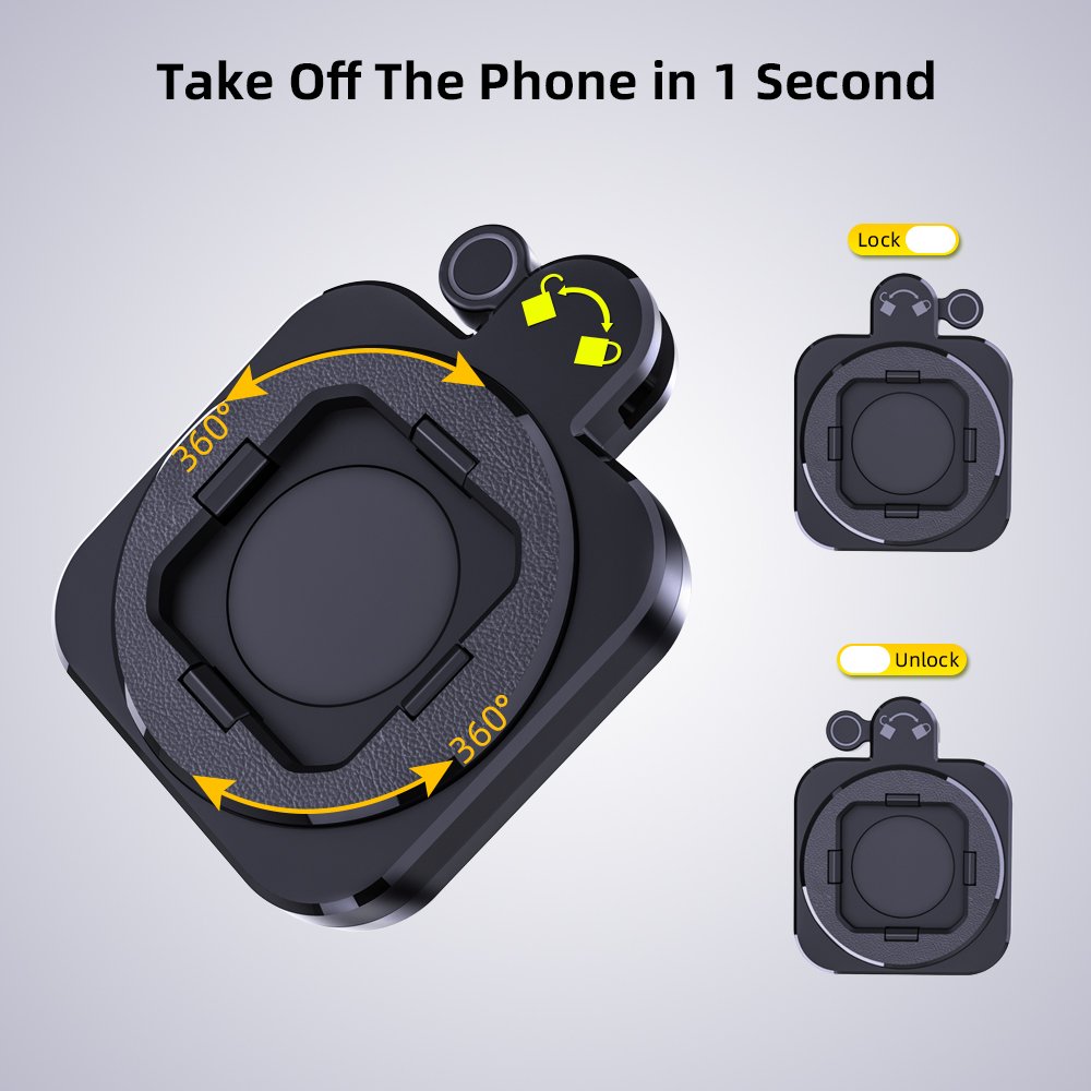 Taiworld Universal 360 degree Cell Phone stand flexible mobile clip mount quickly lock bike phone holder for bicycle motorcycle