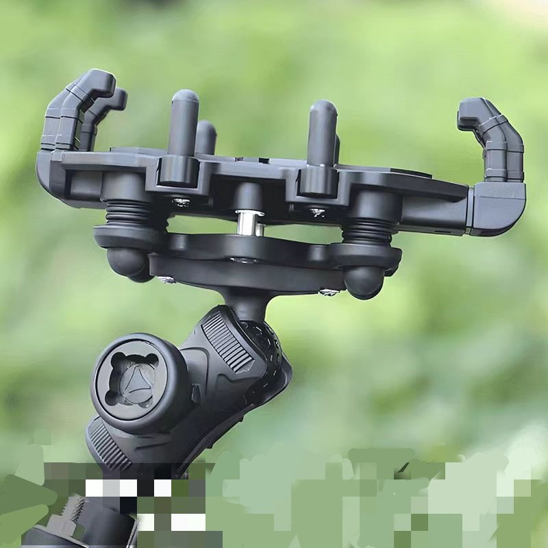 Luxury silicone anti slip phone holder bicycle mobile racing bracket motorcycle steering handlebar navigation stand