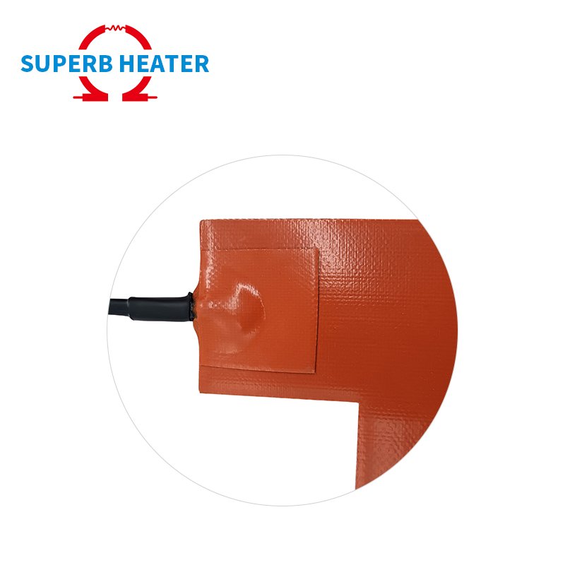 customized Industrial flexible silicone rubber heater heating pad with thermostat used for automobiles and motorcycles