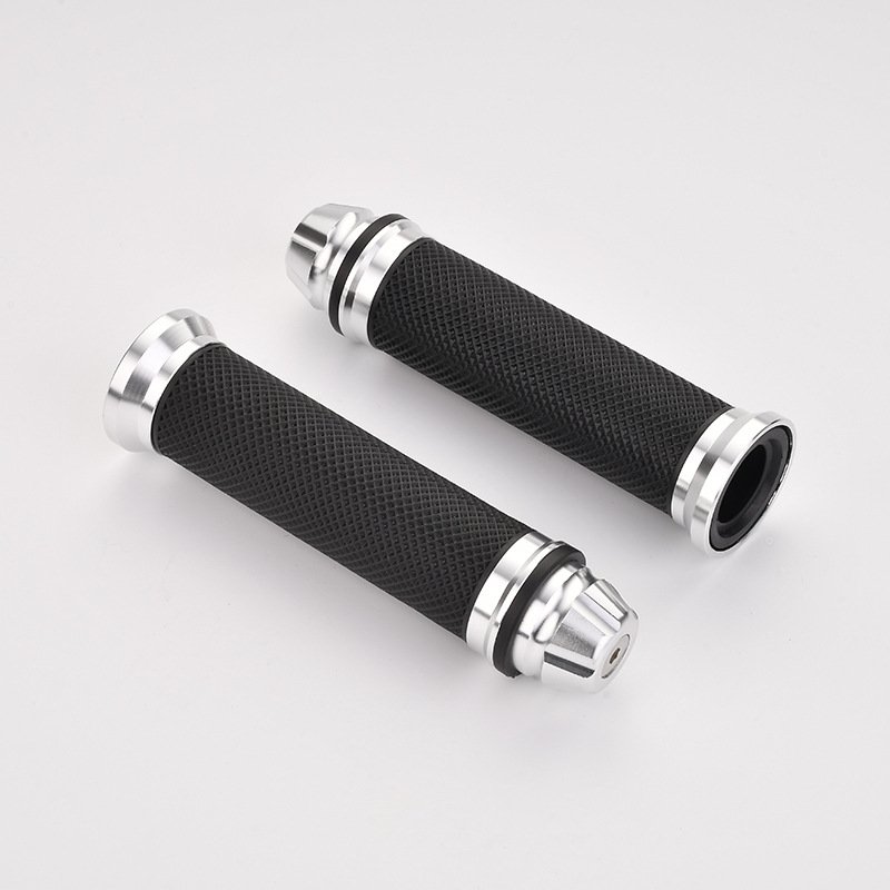 22mm 25mm Motorcycle CNC Parts TPE Aluminium Alloy Handlebar Grip Rubber Material Handle Grip for Motorbike