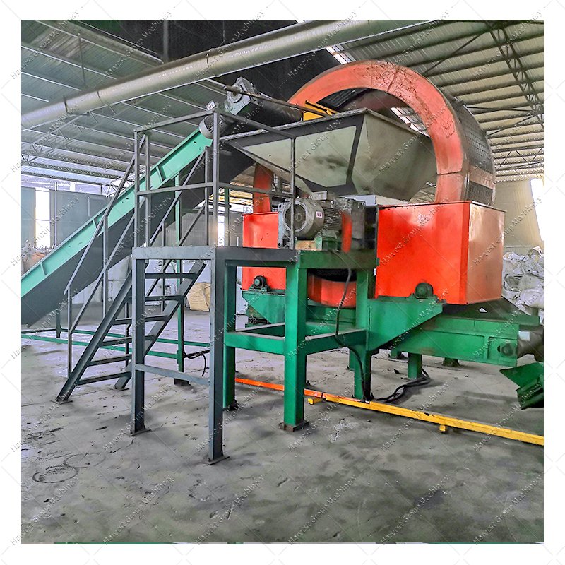 Factory Price plc motorcycle tire shredder machine waste tire recycling production line tyre shredder