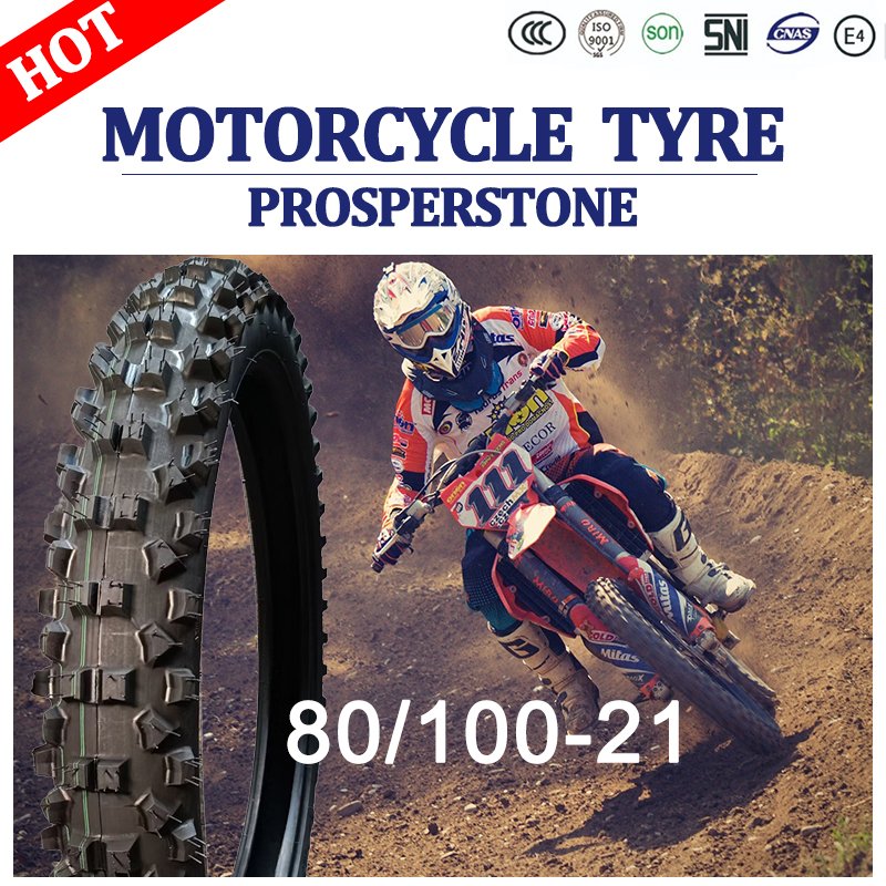 80/100-21 Cross-Country Motorcycle Tires High Stability Comfortable Drive Strong Wear Resistance New Used Tube Casing Available