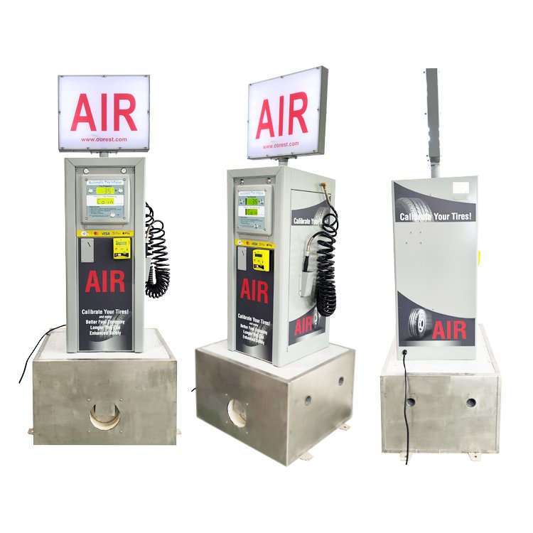 G5 CE card tire inflator air compressors pumps machine Gas station coin operated Tyre inflators