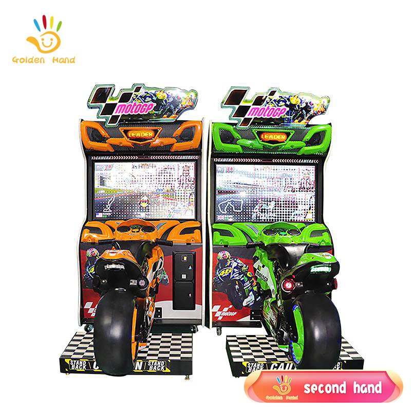 Coin Operated GP Moto Bike Full Motion Motorcycle Car Racing Game Machine Second Hand