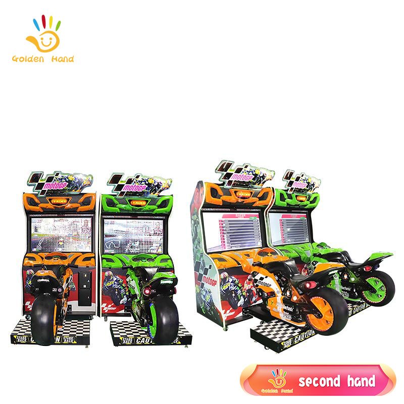 Coin Operated GP Moto Bike Full Motion Motorcycle Car Racing Game Machine Second Hand