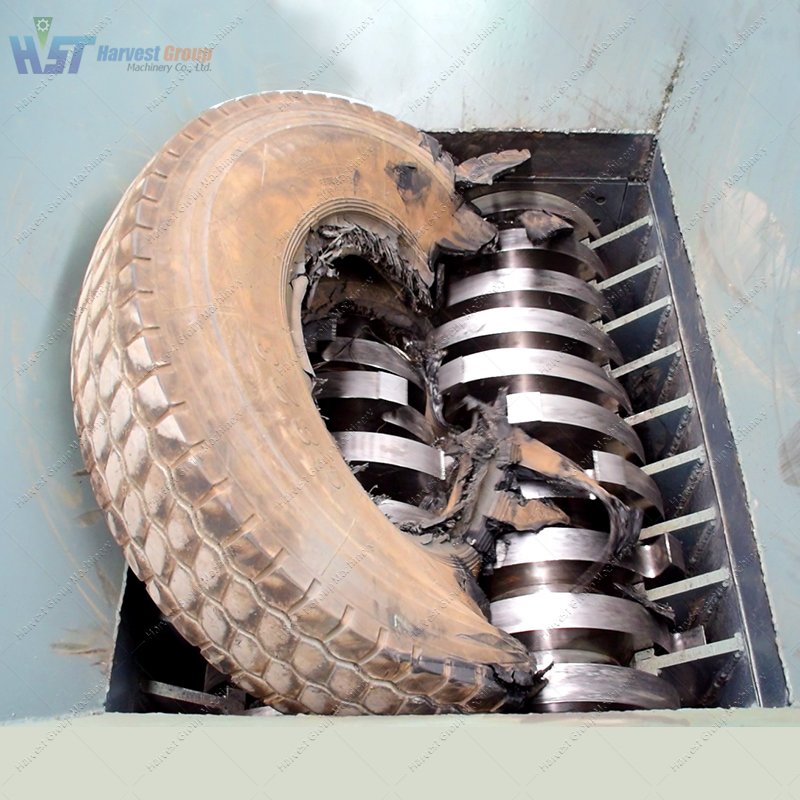 Newest Design automatic tire grinder rubber powder tyre recycling machine motorcycle tire shredder machine