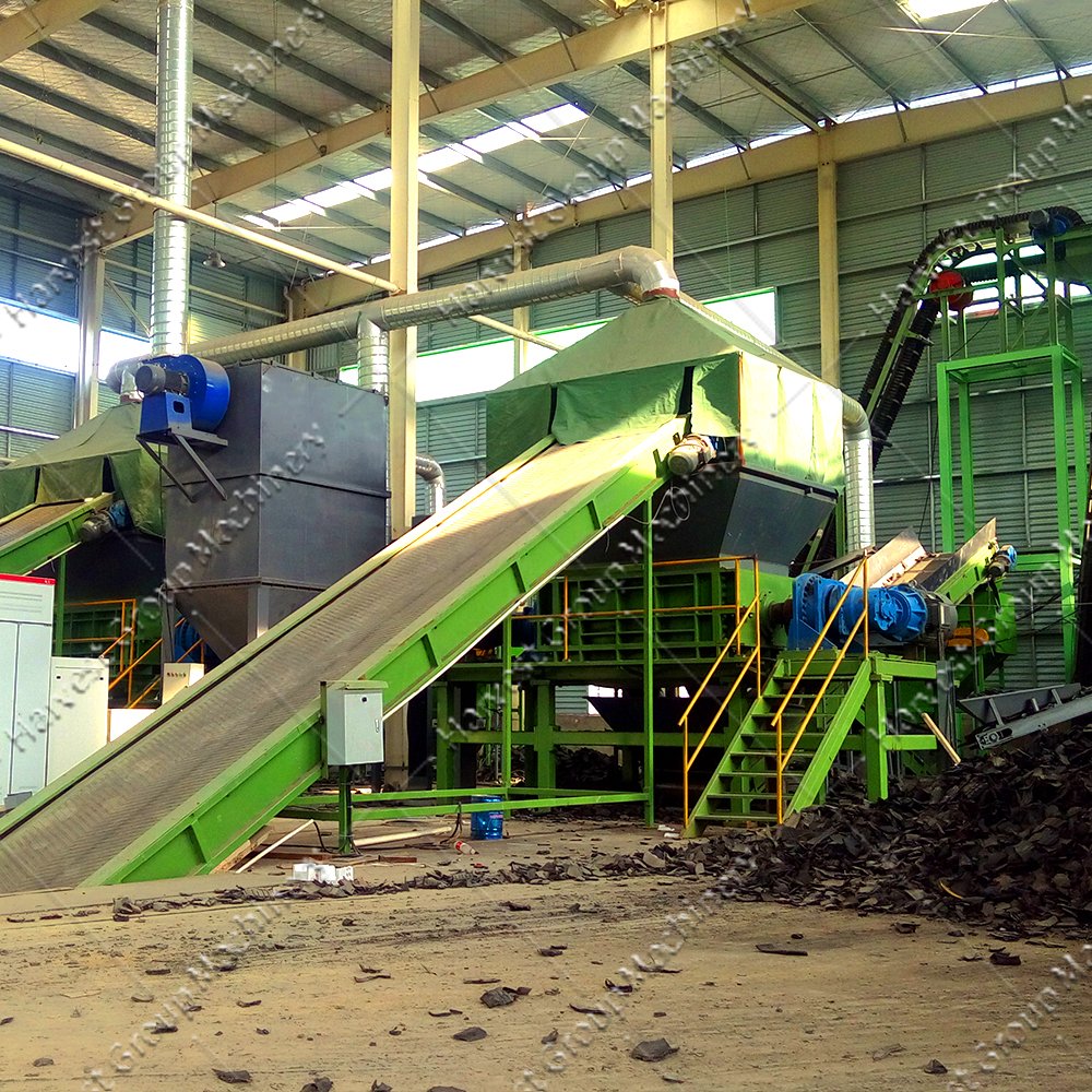 Newest Design automatic tire grinder rubber powder tyre recycling machine motorcycle tire shredder machine