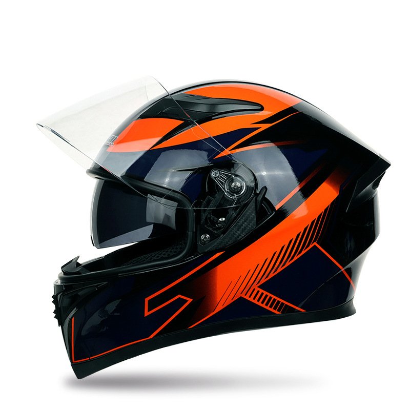 DOT Standard Safety ABS Motorcycle Helmet Full Face Helmet Casco Para Moto Make Anti-fog Double Lens Helmet Motorcycle