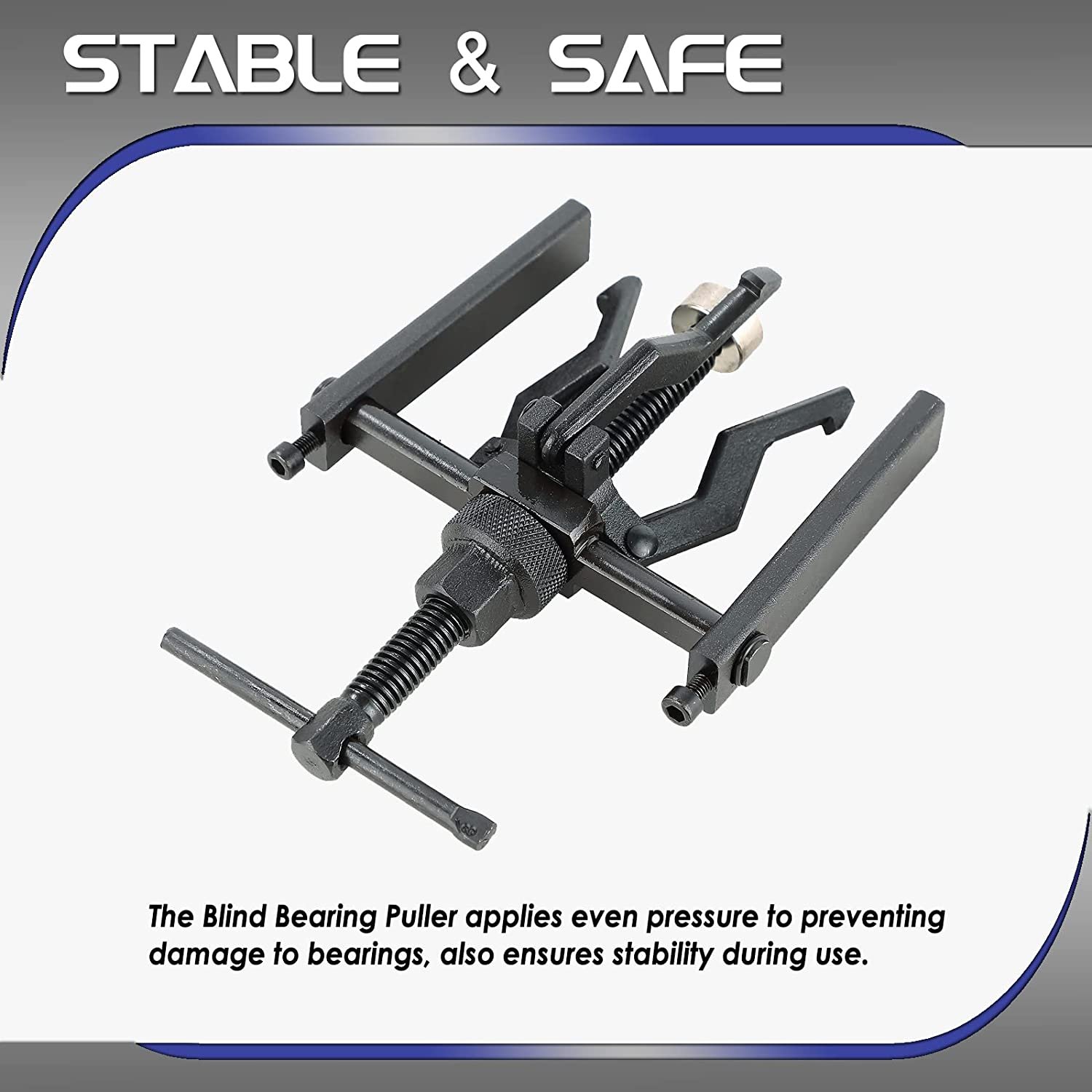 3 Jaw Inner Bearing Puller Gear Extractor Internal External Pulling for Motorcycle Wheel Car SUV