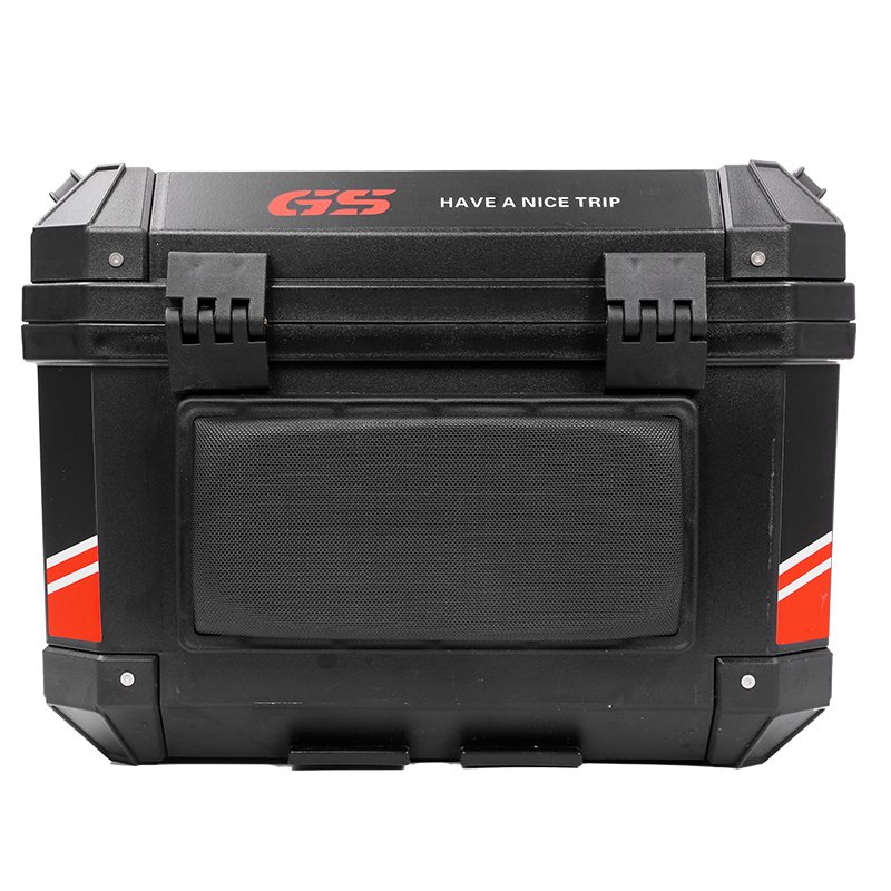 GSB 45L Motorcycle Top Box ABS Waterproof Roof Trunk for Urban Commute and Long Distance Tours Used Condition Alloy Tail Boxes
