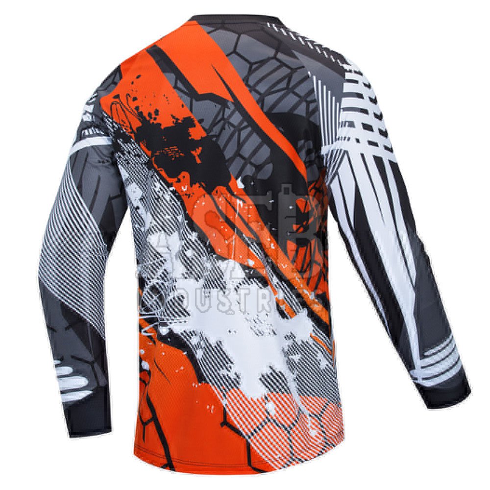 Polyester Made Motocross Jerseys Customized Size And Style Riding Use Motocross Jerseys For Sale Online