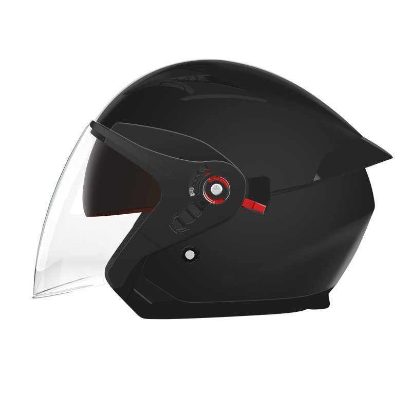 2024 New Free Customized Logo DOT Certified Half Face Double Lens Motorcycle Helmets