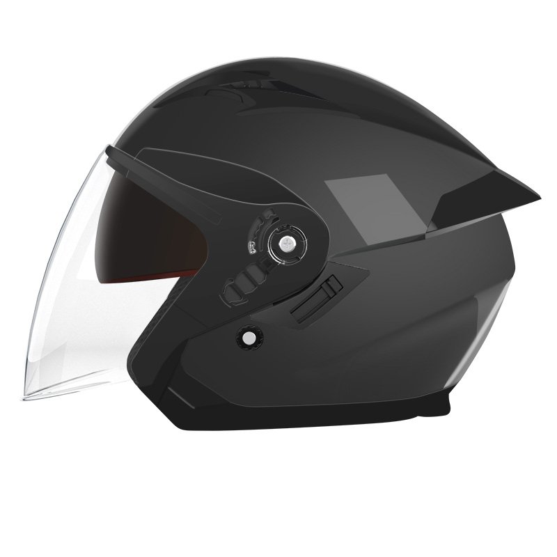 2024 New Free Customized Logo DOT Certified Half Face Double Lens Motorcycle Helmets