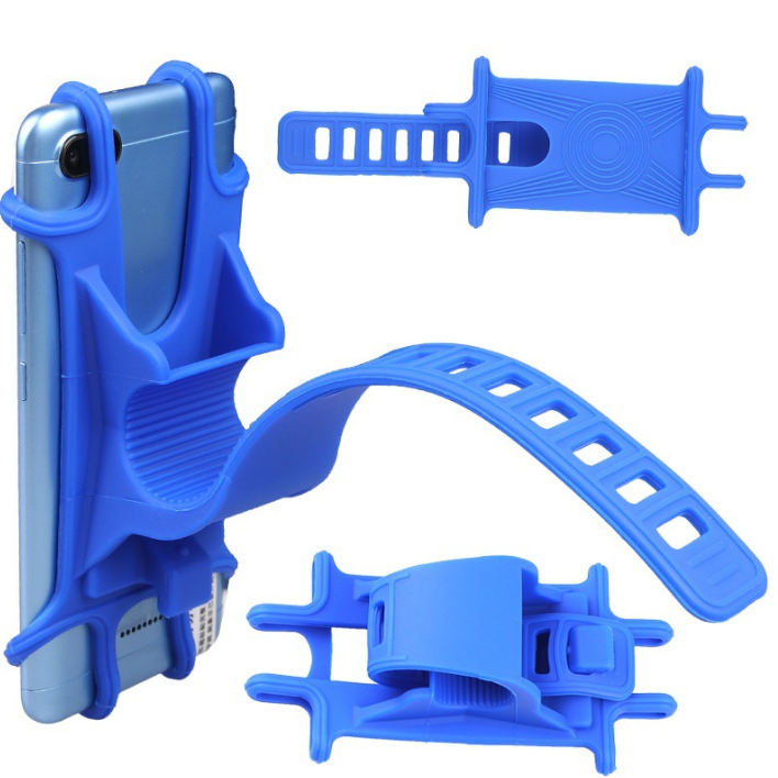 Large Stock Universal Bicycle Silicone Phone Holder Motorcycle Handlebar GPS Holder Mount for 4.0-6.0 Inch Phone