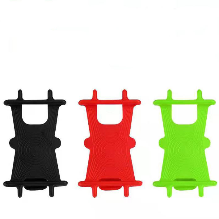 Large Stock Universal Bicycle Silicone Phone Holder Motorcycle Handlebar GPS Holder Mount for 4.0-6.0 Inch Phone