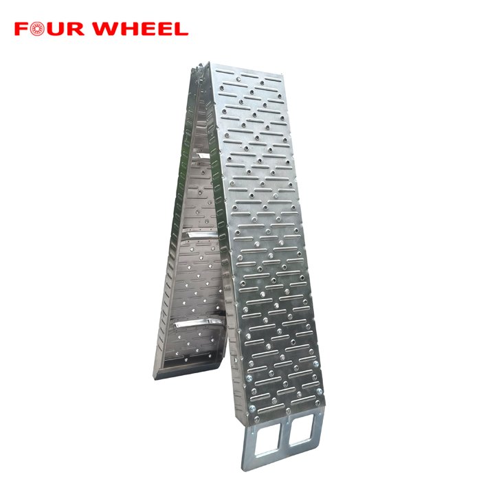 Stainless Foldable Loading Ramp, ATV Motorcycle Ramp, Used for Loading Motorcycle, ATV, Dirt Bike, Lawn Mower, Golf Cart
