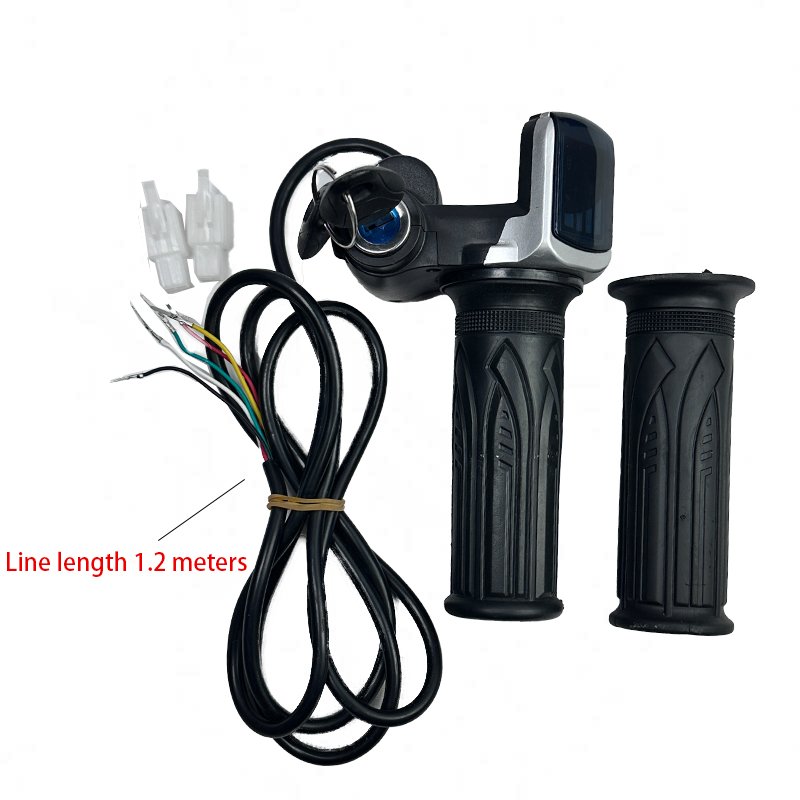 2024 Electric Bike Accessories 36/48/60V Throttle Grip Speed Handlebar Twist Accelerator Display Cable Included Optimal Cycling