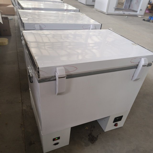 Mini DC24V 128L Popsicle Refrigerator Box Easy-to-Operate New Compressor Home Retail Restaurant Motorcycle Panel Cold Storage
